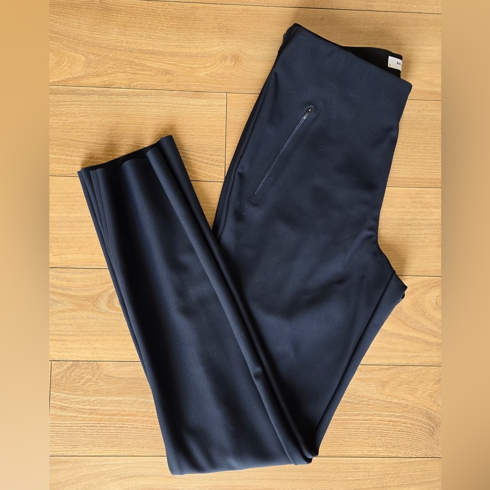 Banana Republic Black Slim Ankle Pants Size 2 Zip Pocket Stretch